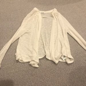 Sheer white cardigan